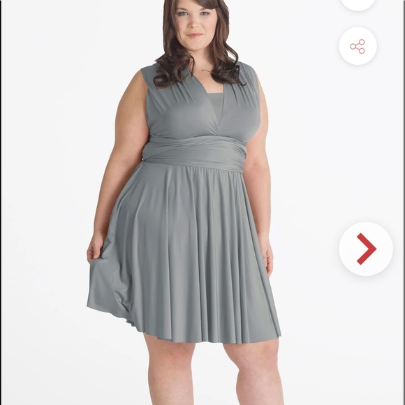 Henkaa dress pink convertible one size midi - Picture 5 of 5